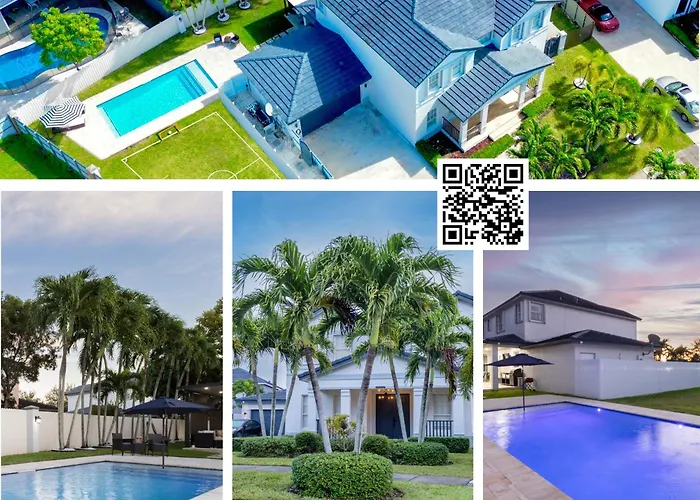 Miami Getaway Heated Pool Villa With Mini Golf & Bbq